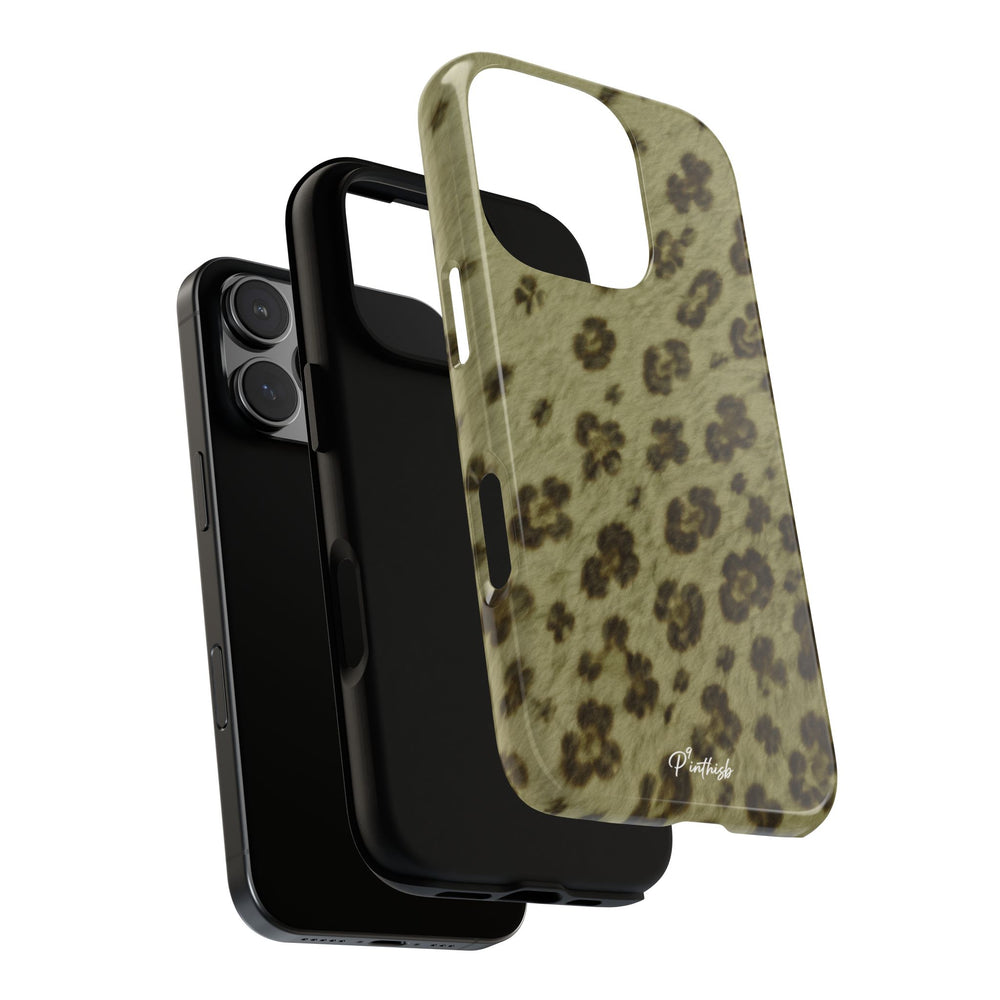 Olive Leopard Print Tough Case
