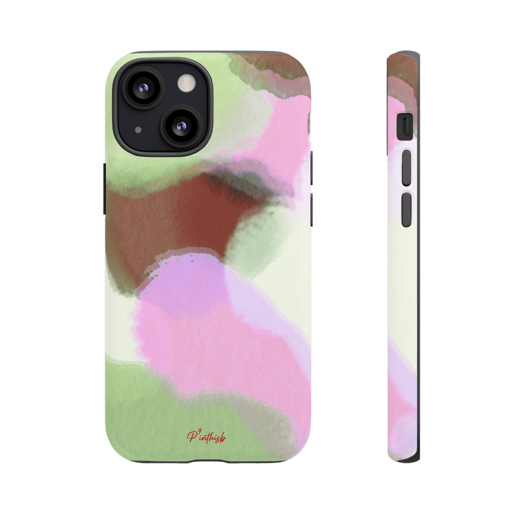 Abstract Pastel Camouflage Tough Phone Case