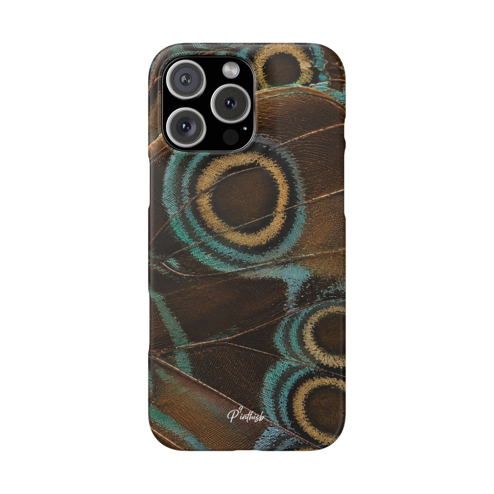 Peacock Feather Pattern Snap Case