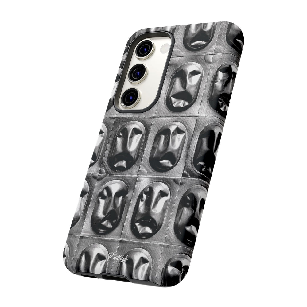 Metallic Mask Grid Tough Case