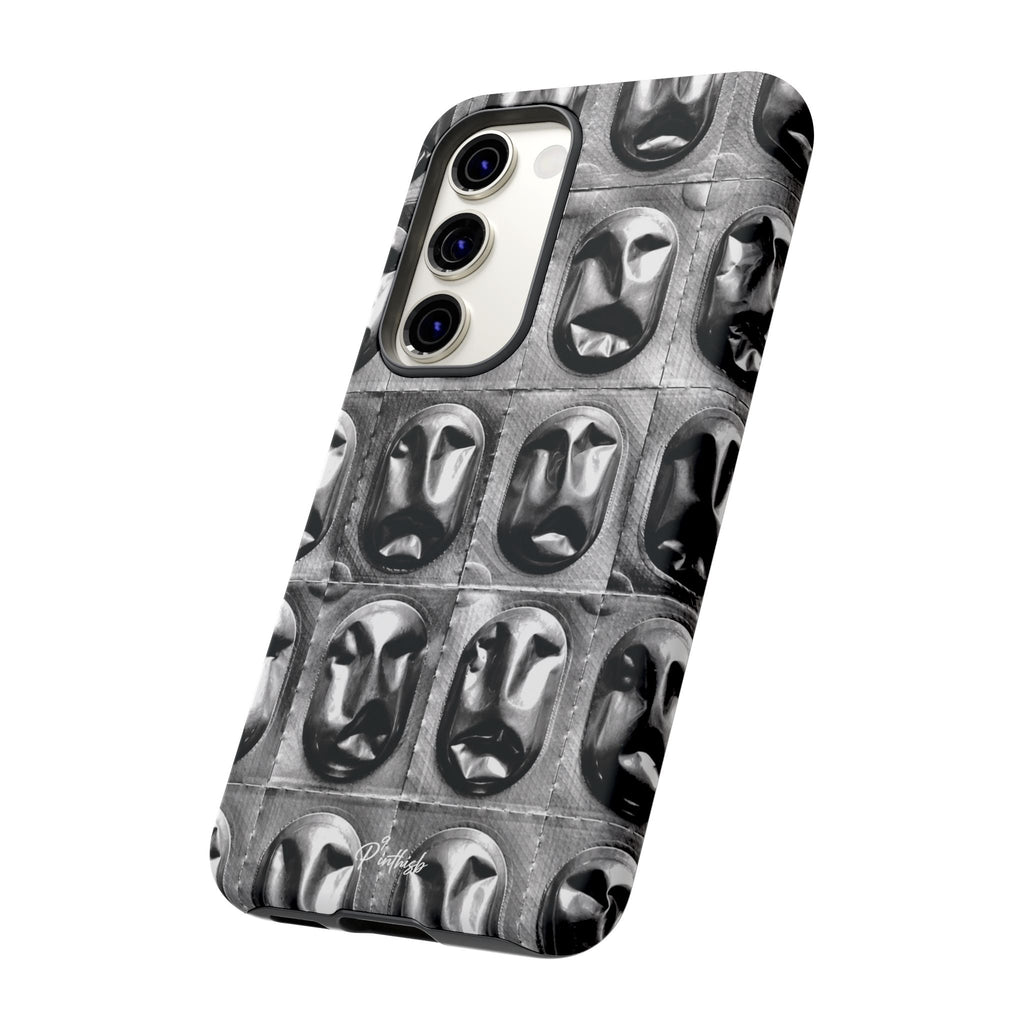 Metallic Mask Grid Tough Case