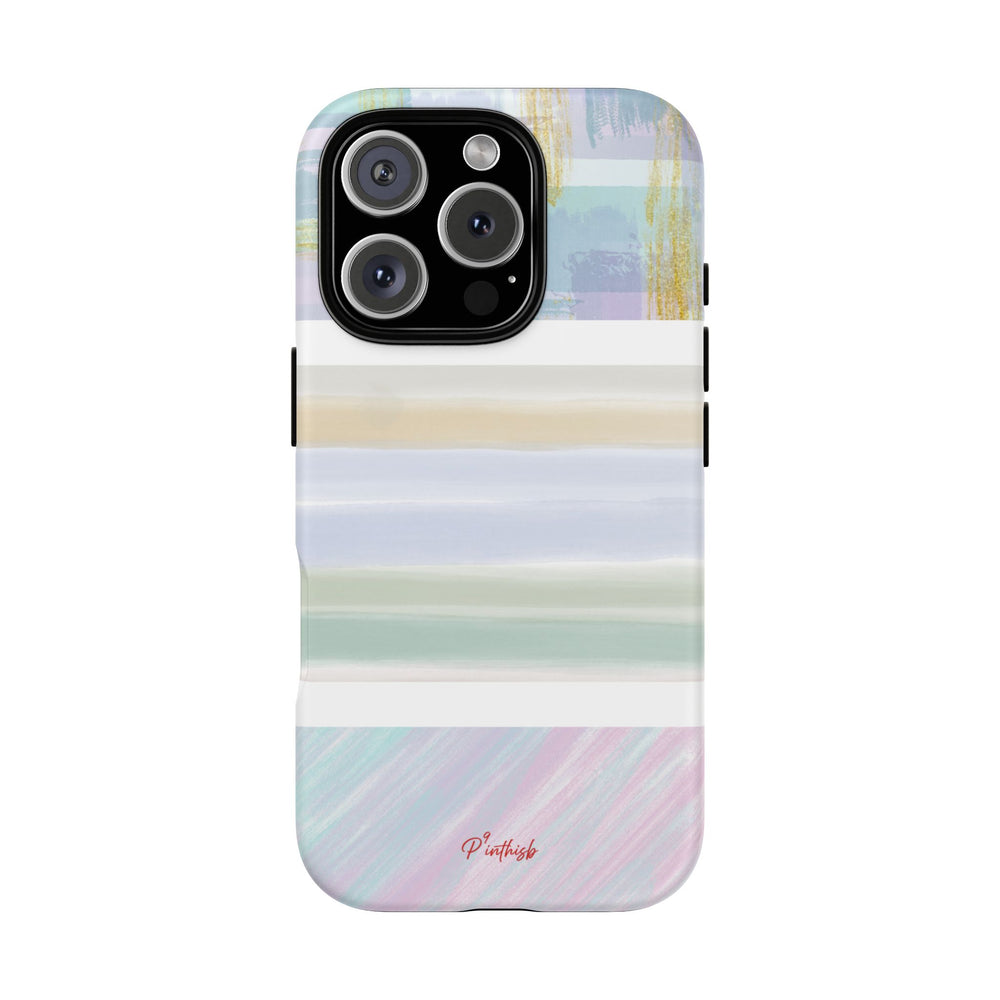 Pastel Stripe Tough Phone Case