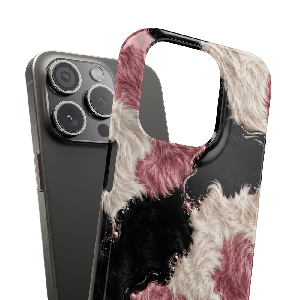 Cow Print Swirl Snap Case