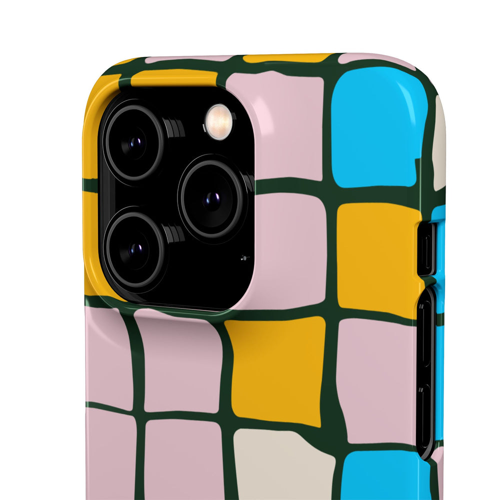 Color Grid Snap Phone Case