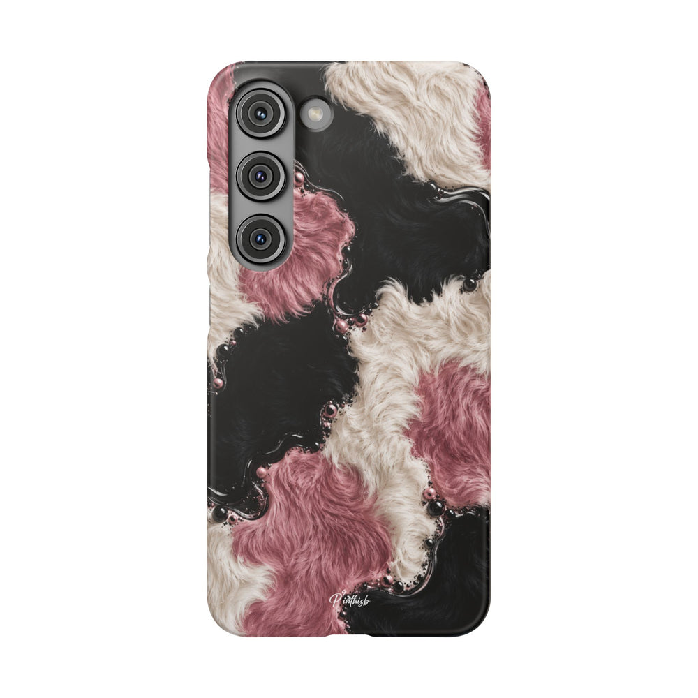 Cow Print Swirl Snap Case