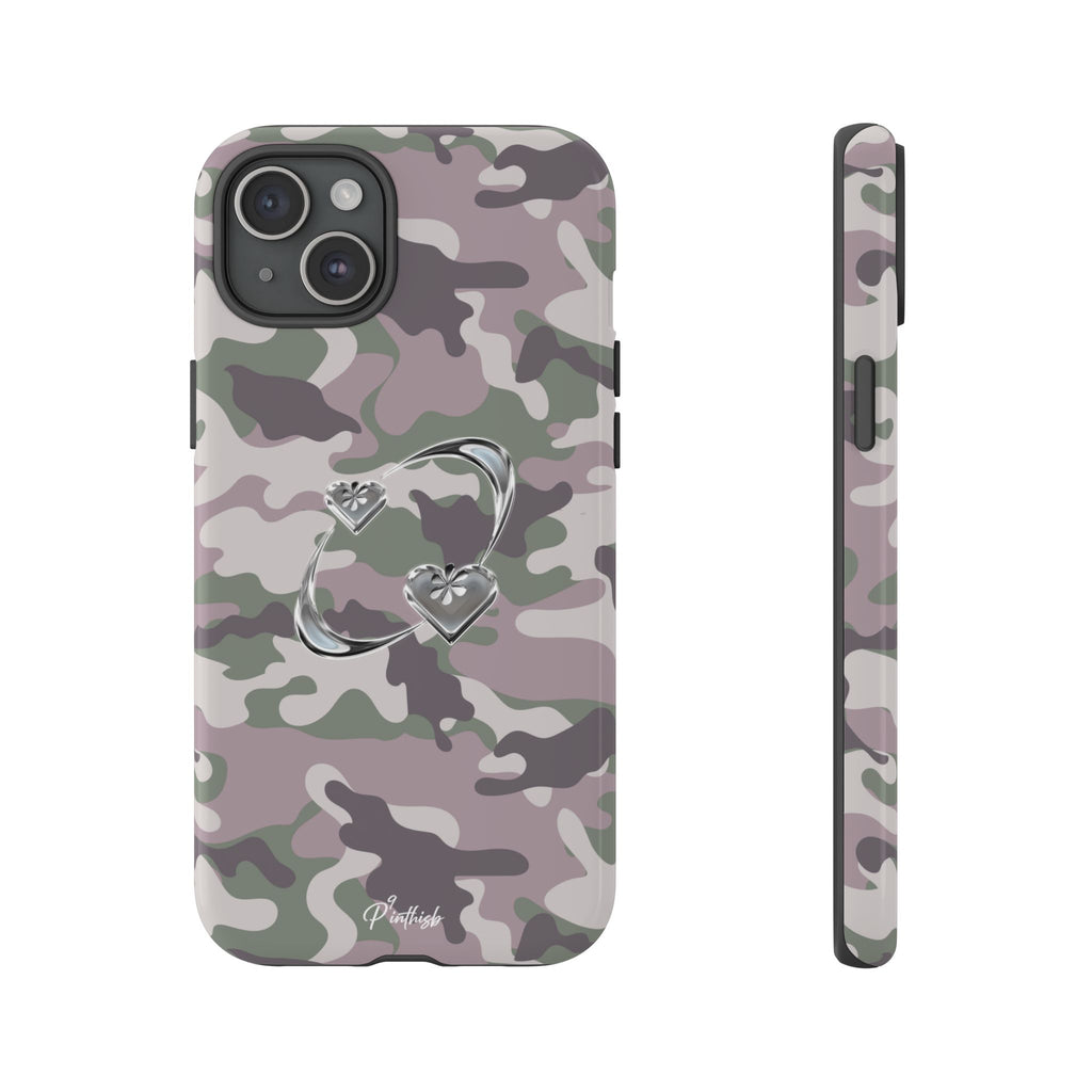 Camouflage Heart Tough Phone Case