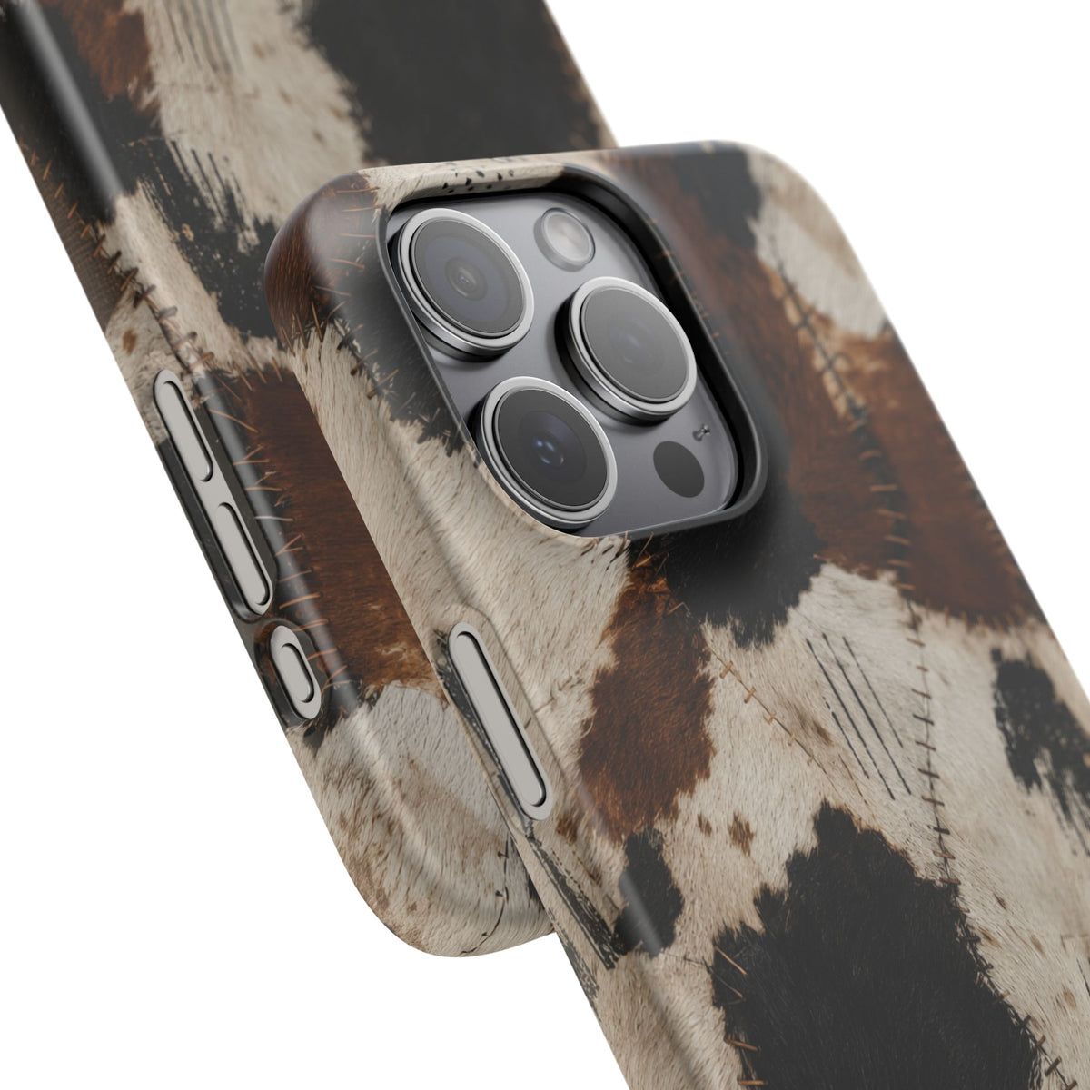 Brown & Black Animal Print Snap Case