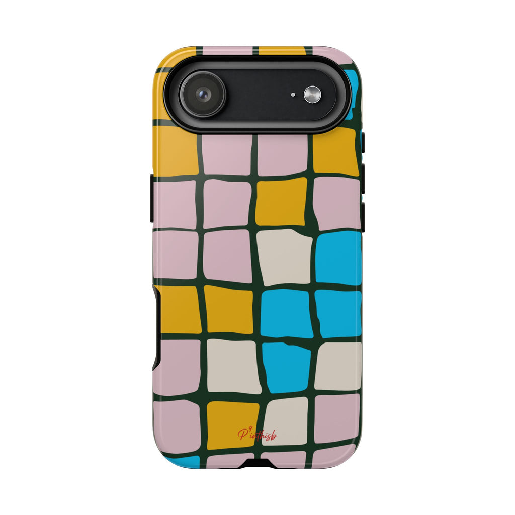 Color Grid Tough Phone Case