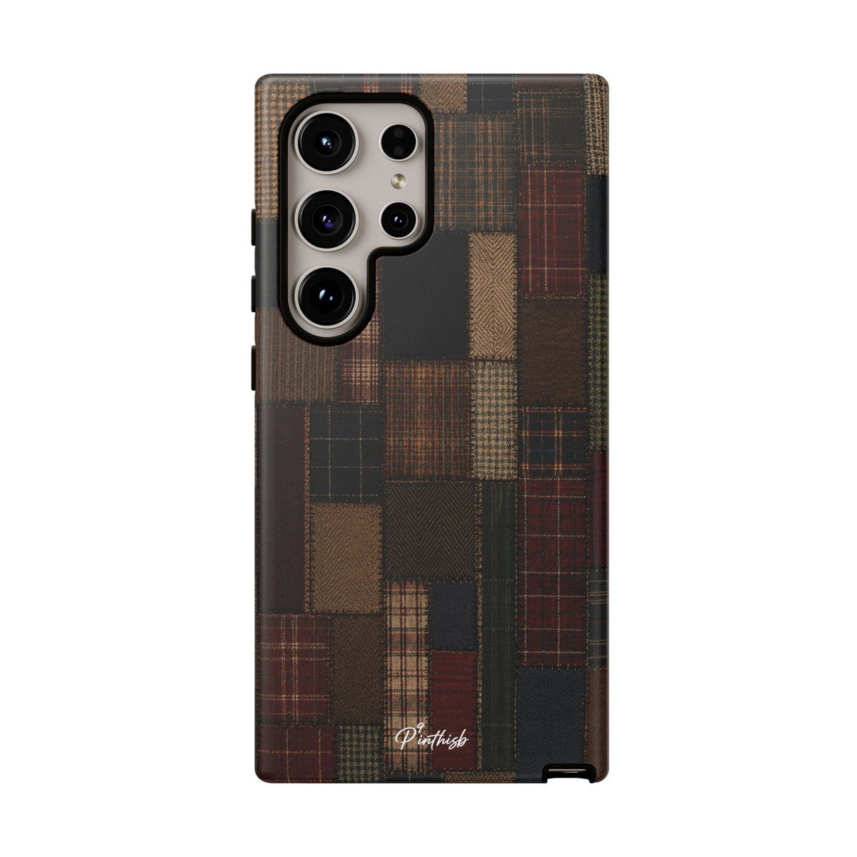 Plaid Patchwork Tough Phone Case