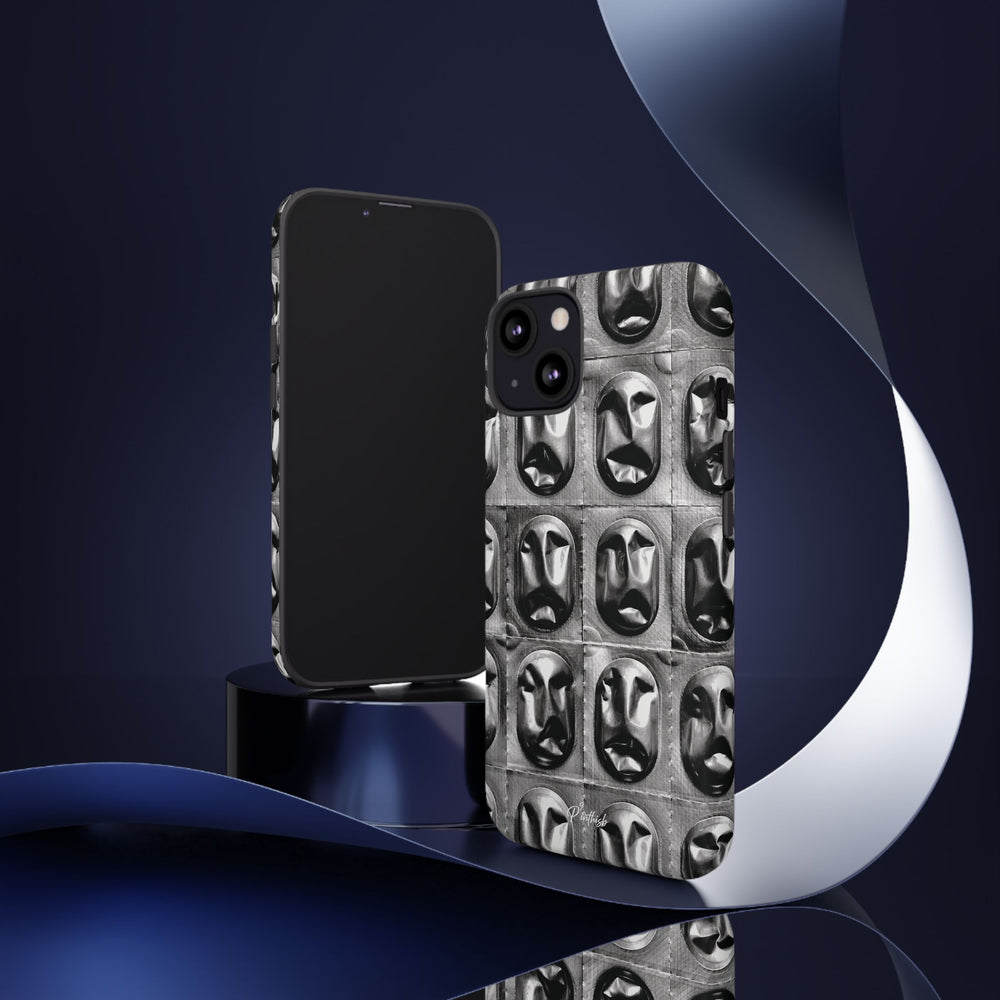 Metallic Mask Grid Tough Case