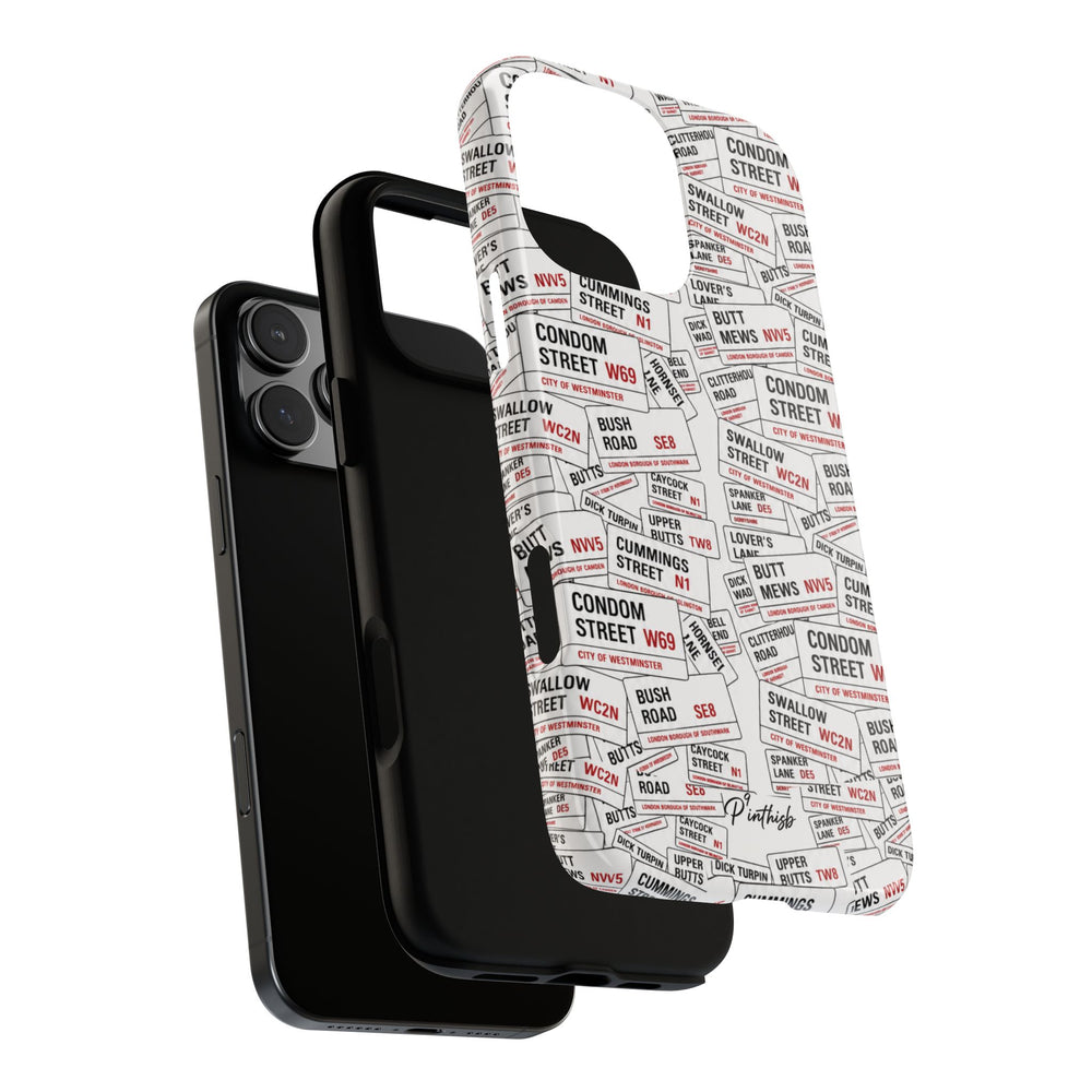 Cheeky London Street Signs Phone Case