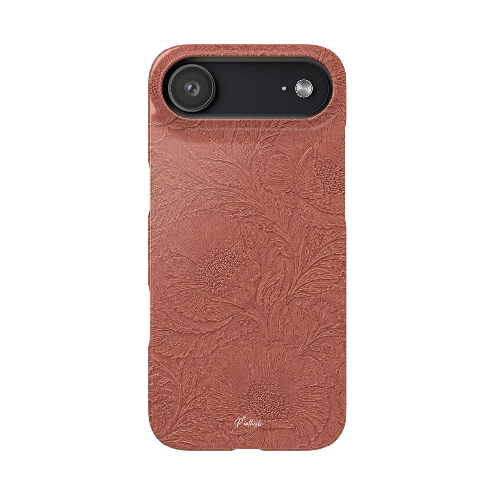 Embossed Floral Snap Case