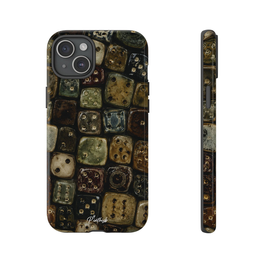 Vintage Dice Tile Phone Case