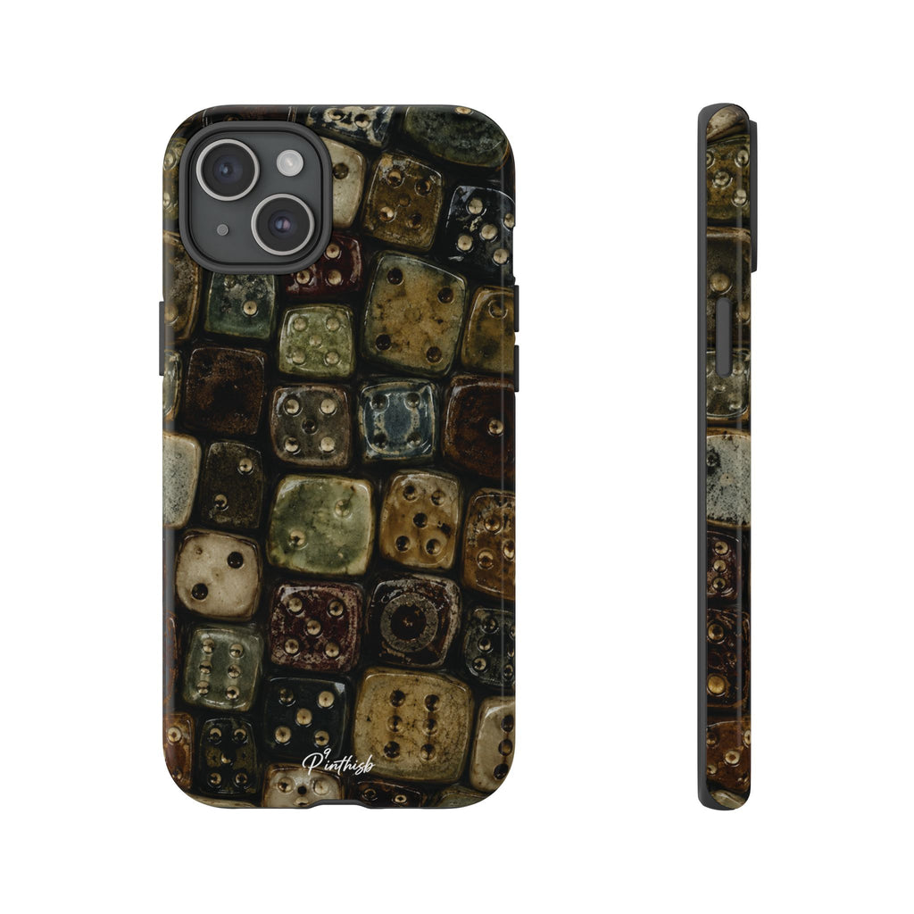 Vintage Dice Tile Phone Case