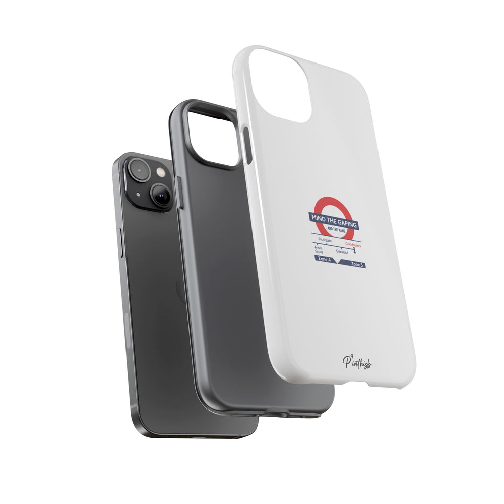 "Mind the Gaping" London Tube Parody Phone Case