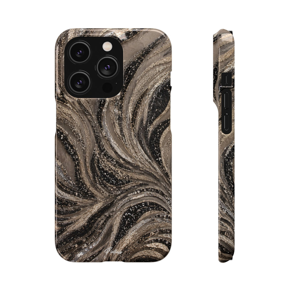 Neutral Swirl Protective Snap Case