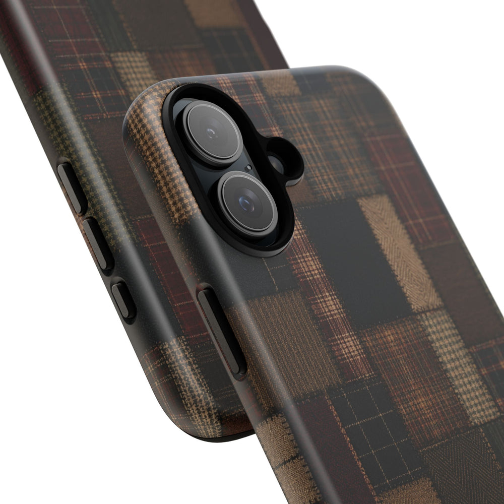 Plaid Patchwork Tough Phone Case