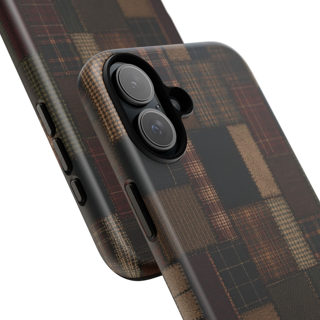 Plaid Patchwork Tough Phone Case