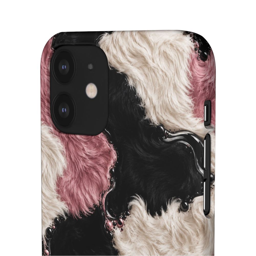 Cow Print Swirl Snap Case