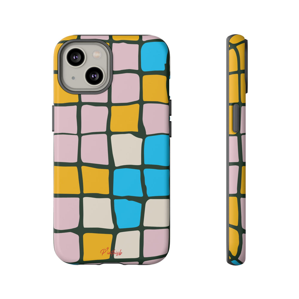Color Grid Tough Phone Case