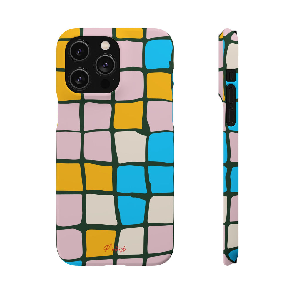 Color Grid Snap Phone Case