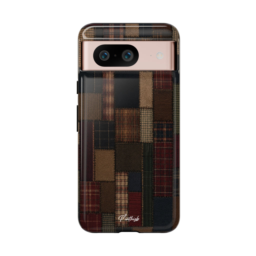 Plaid Patchwork Tough Phone Case