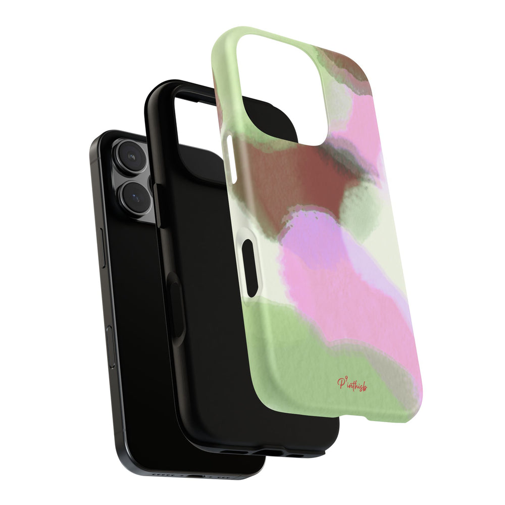 Abstract Pastel Camouflage Tough Phone Case