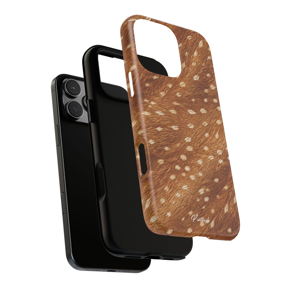 Caramel Deer Pattern Tough Case