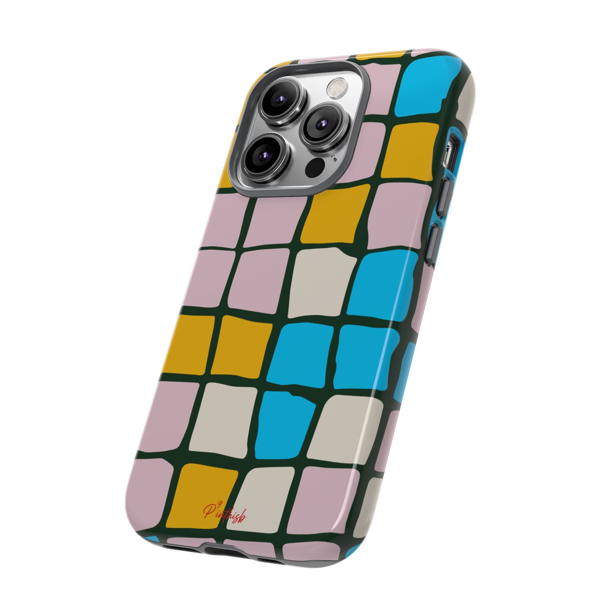 Color Grid Tough Phone Case