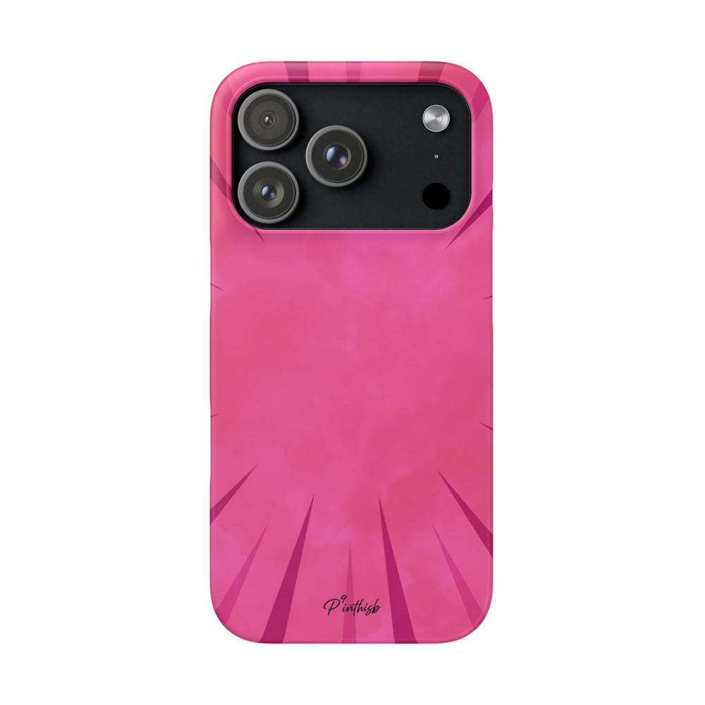 Pink Burst Snap Phone Case