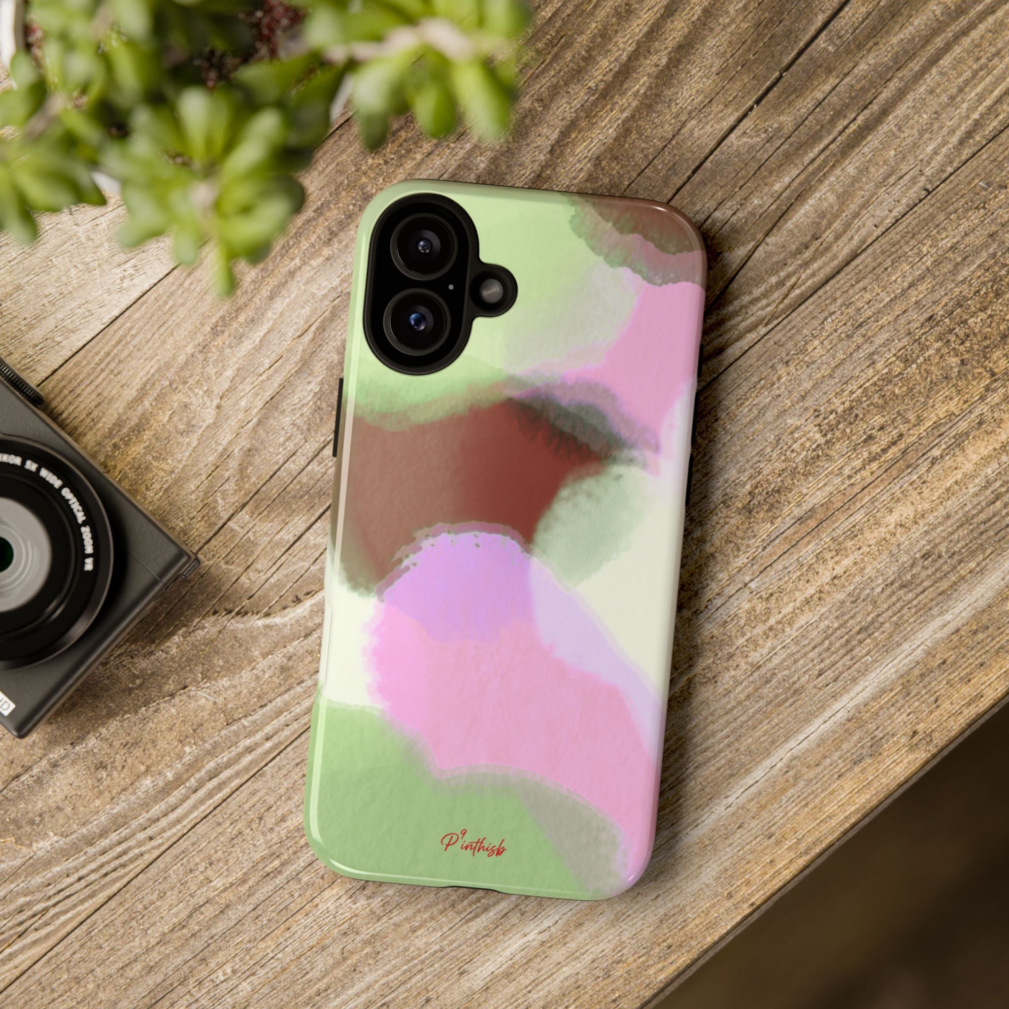 Abstract Pastel Camouflage Tough Phone Case