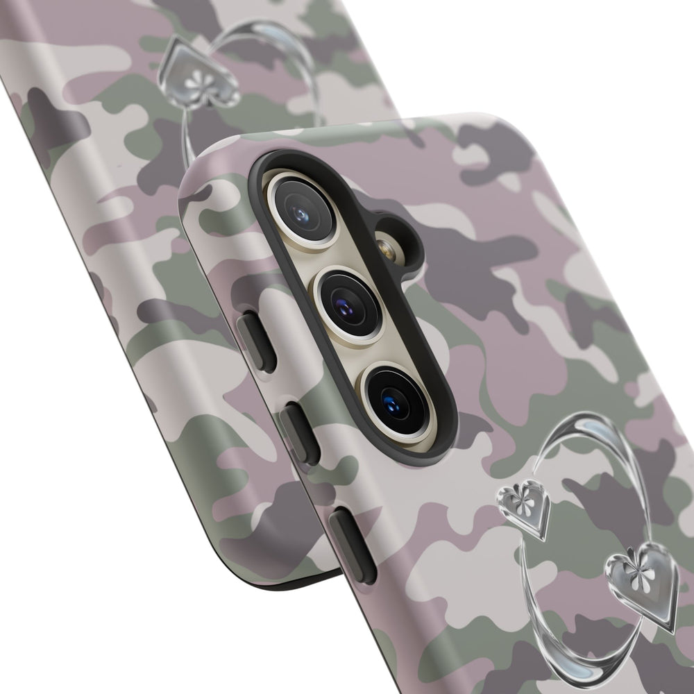 Camouflage Heart Tough Phone Case