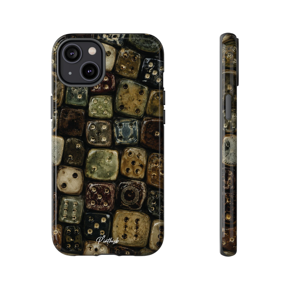 Vintage Dice Tile Phone Case