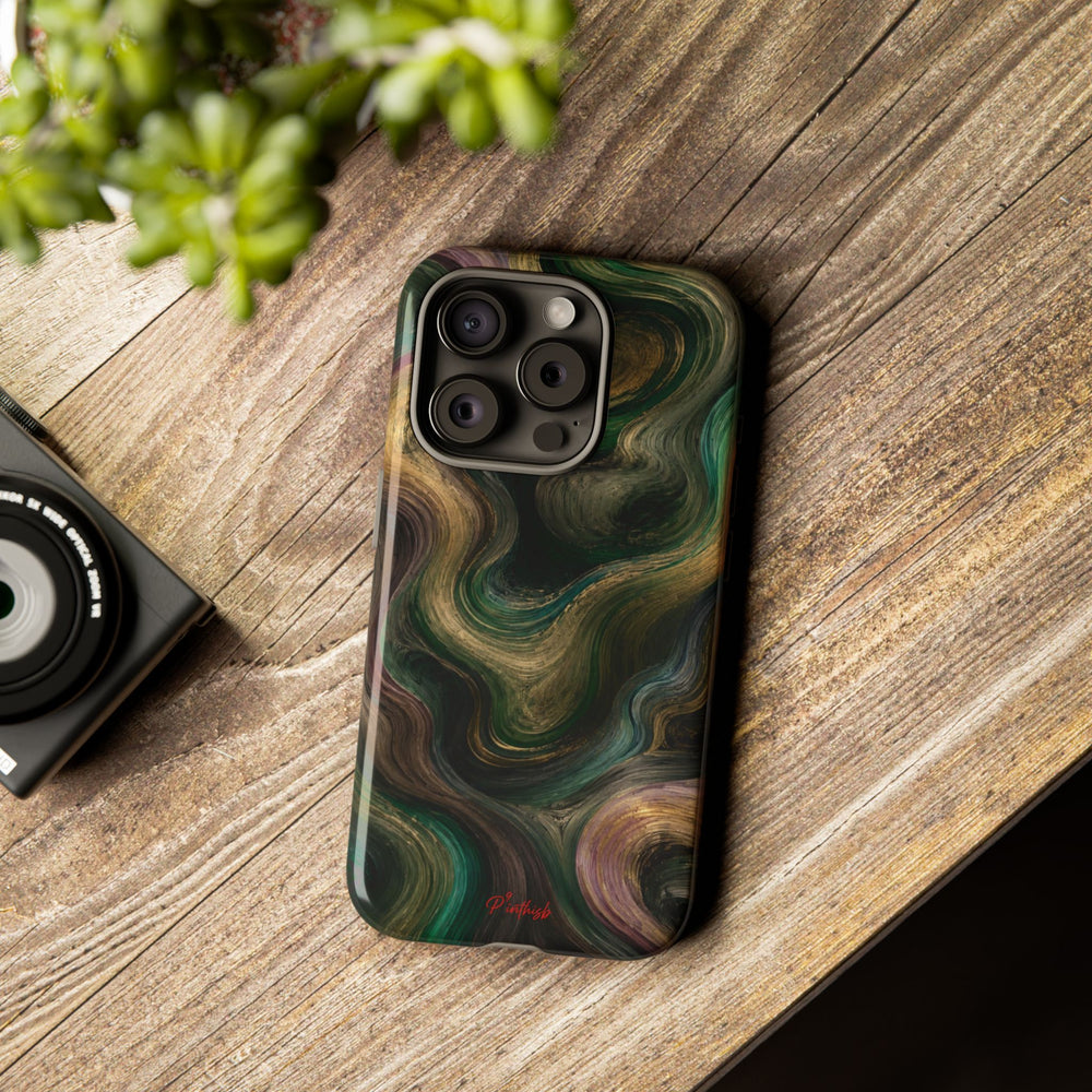 Marbled Forest Tough Phone Case