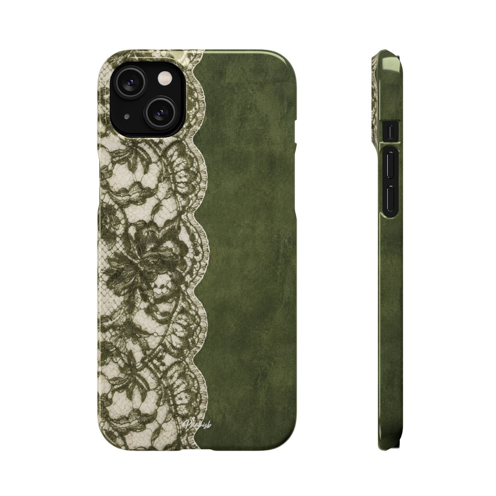 Olive Lace Snap Case