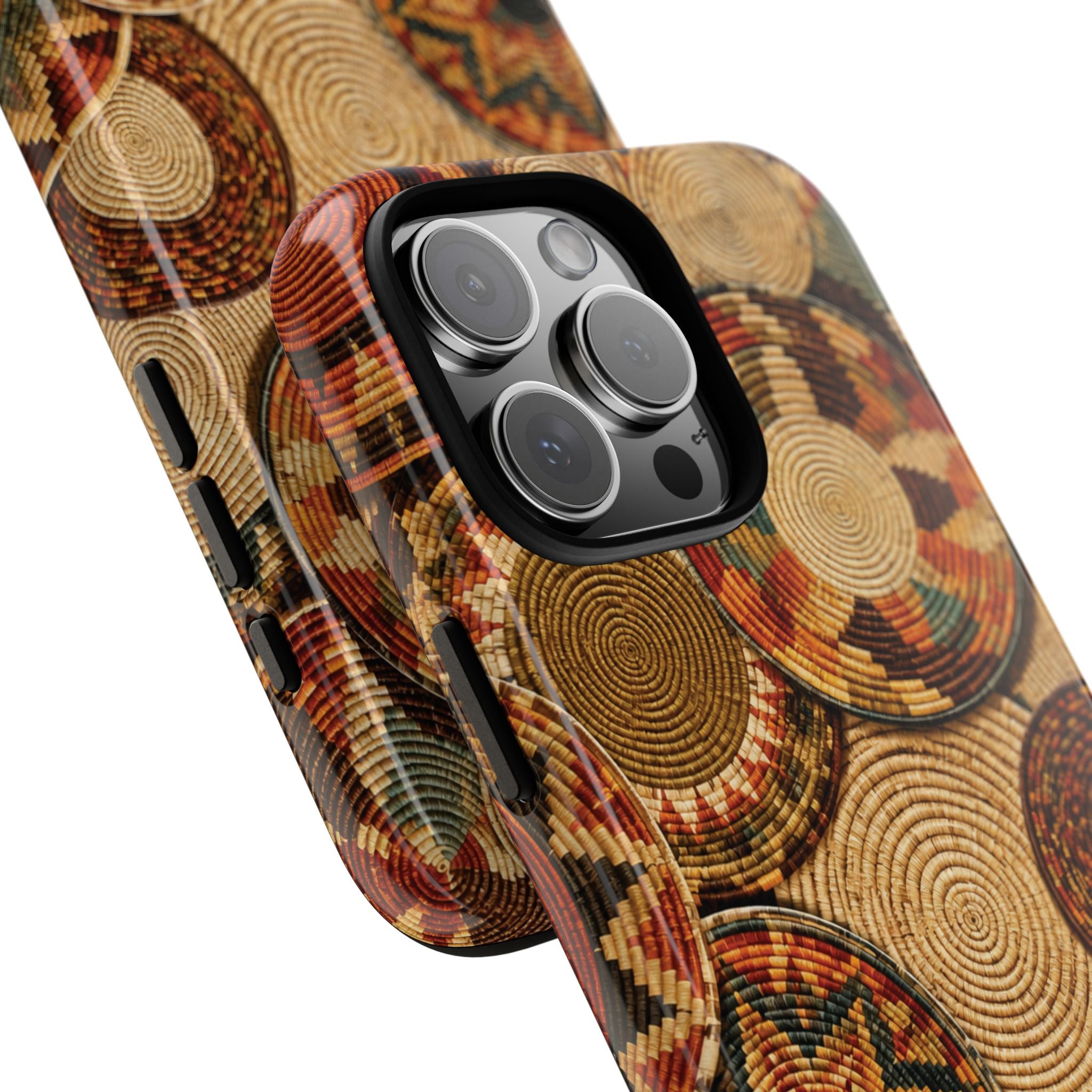 Bohemian Woven Basket Pattern Tough Case