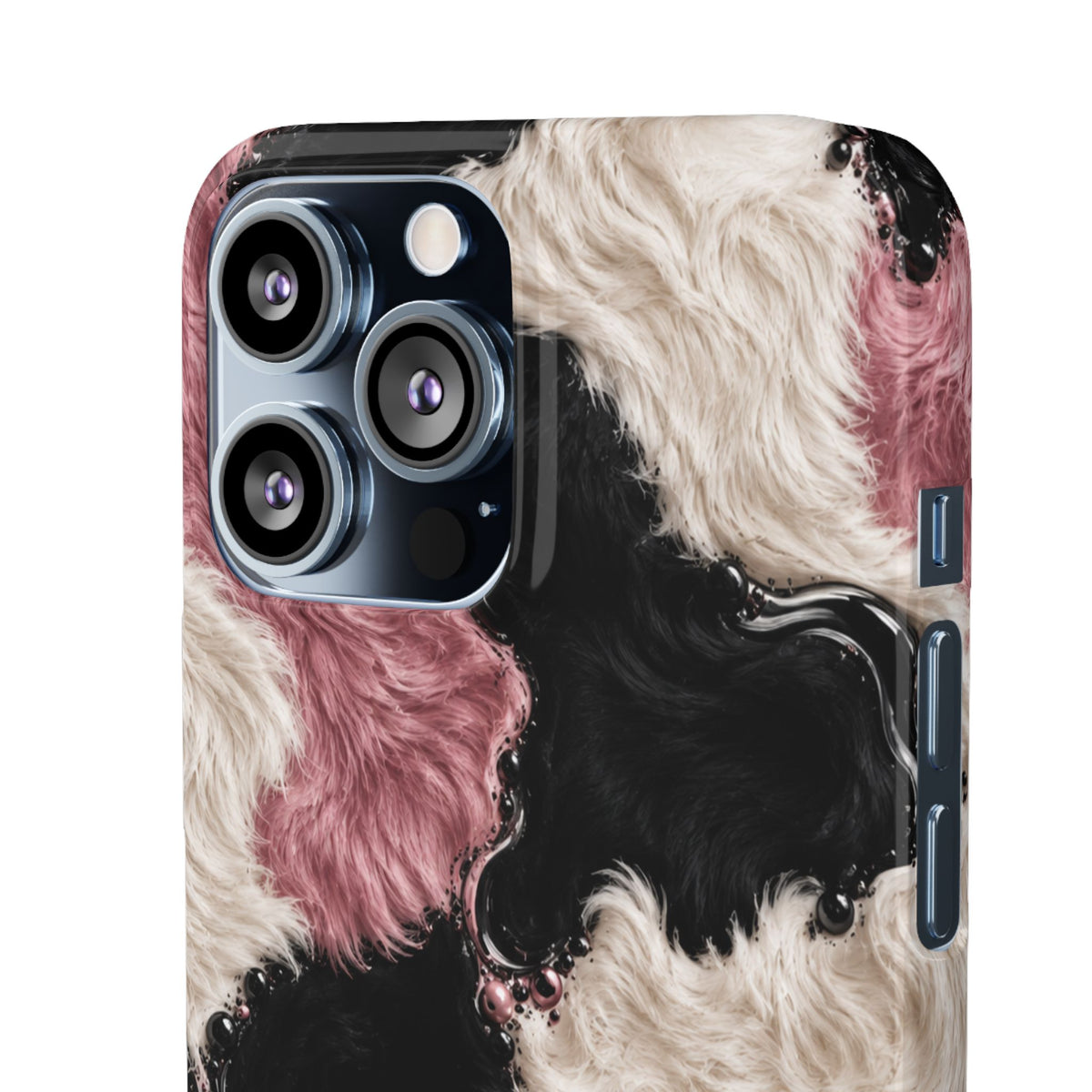 Cow Print Swirl Snap Case