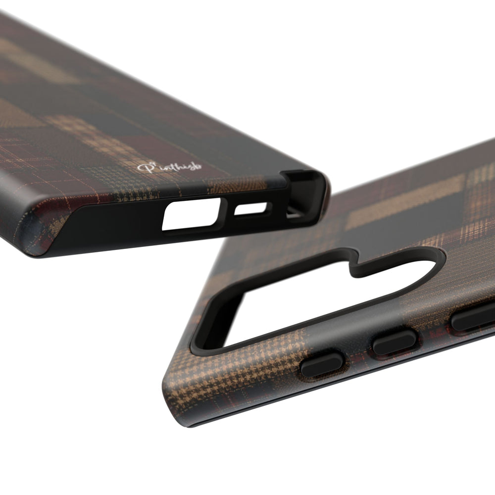 Plaid Patchwork Tough Phone Case
