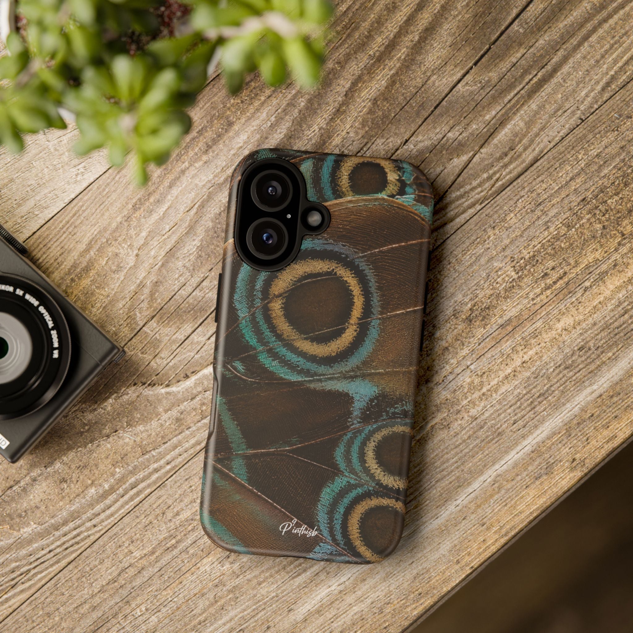 Peacock Feather Pattern Tough Case