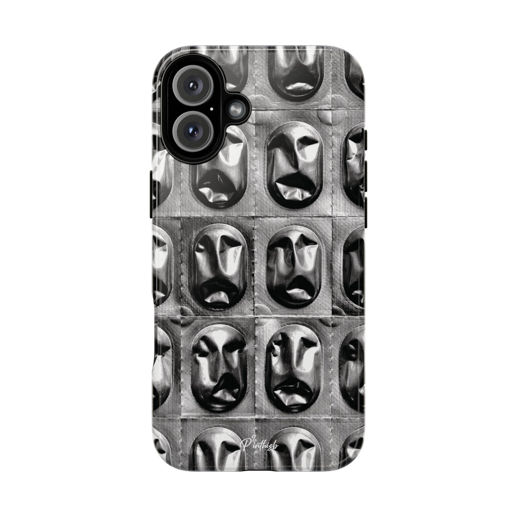 Metallic Mask Grid Tough Case