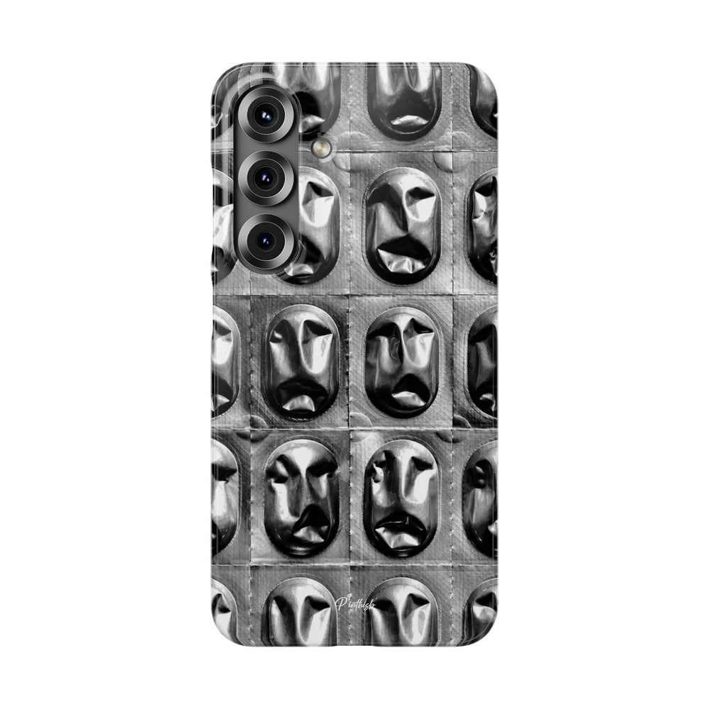 Metallic Mask Grid Snap Case