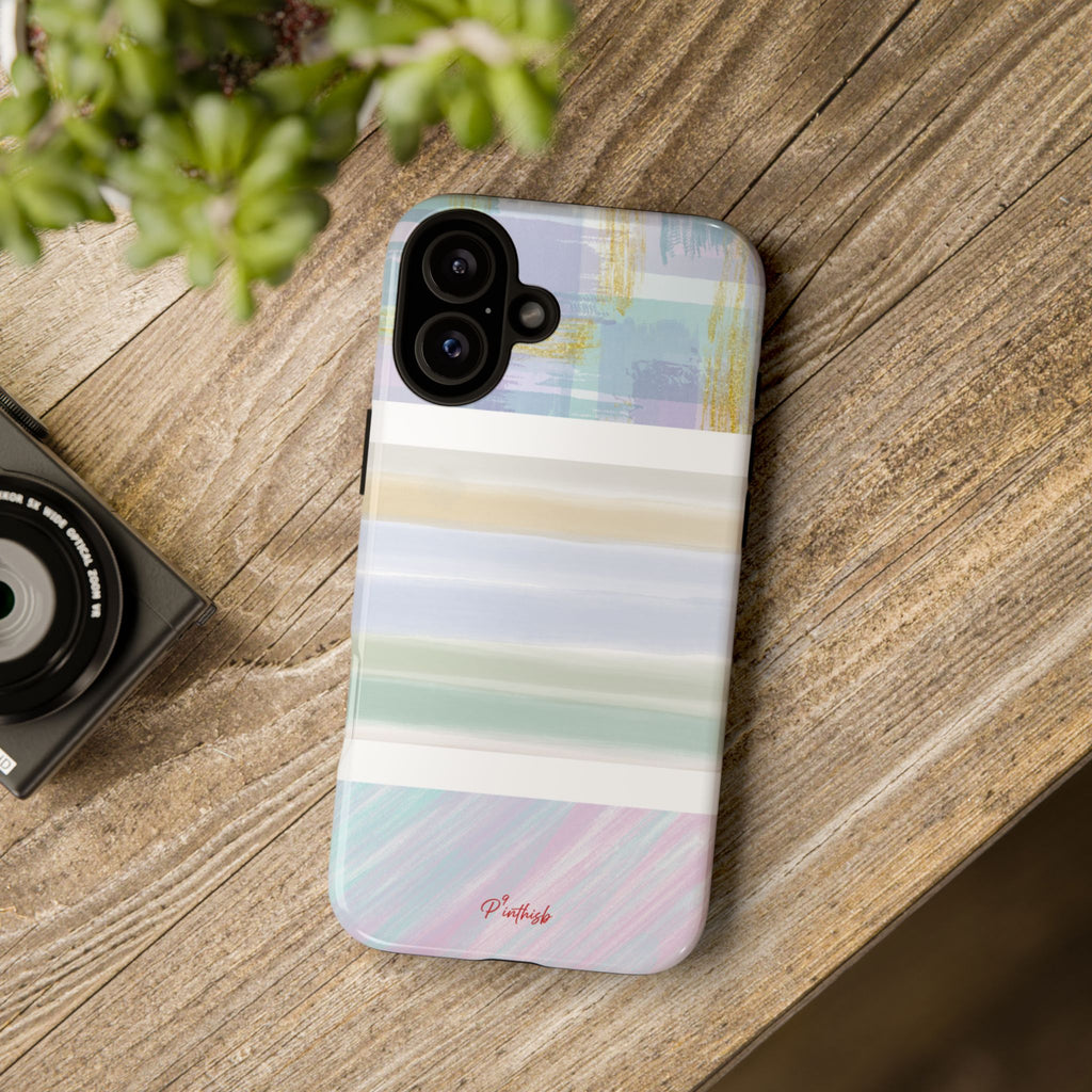 Pastel Stripe Tough Phone Case