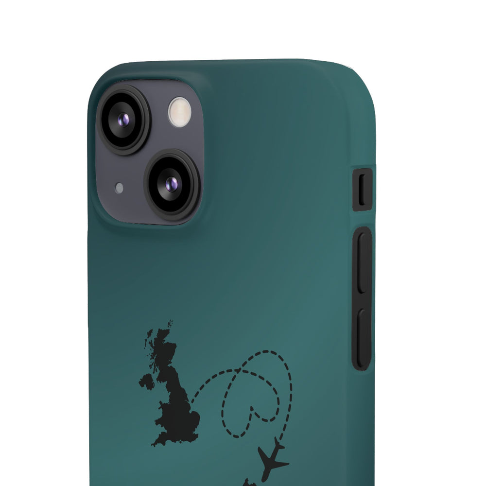 Copy of UK to Albania Pink Snap Phone Case