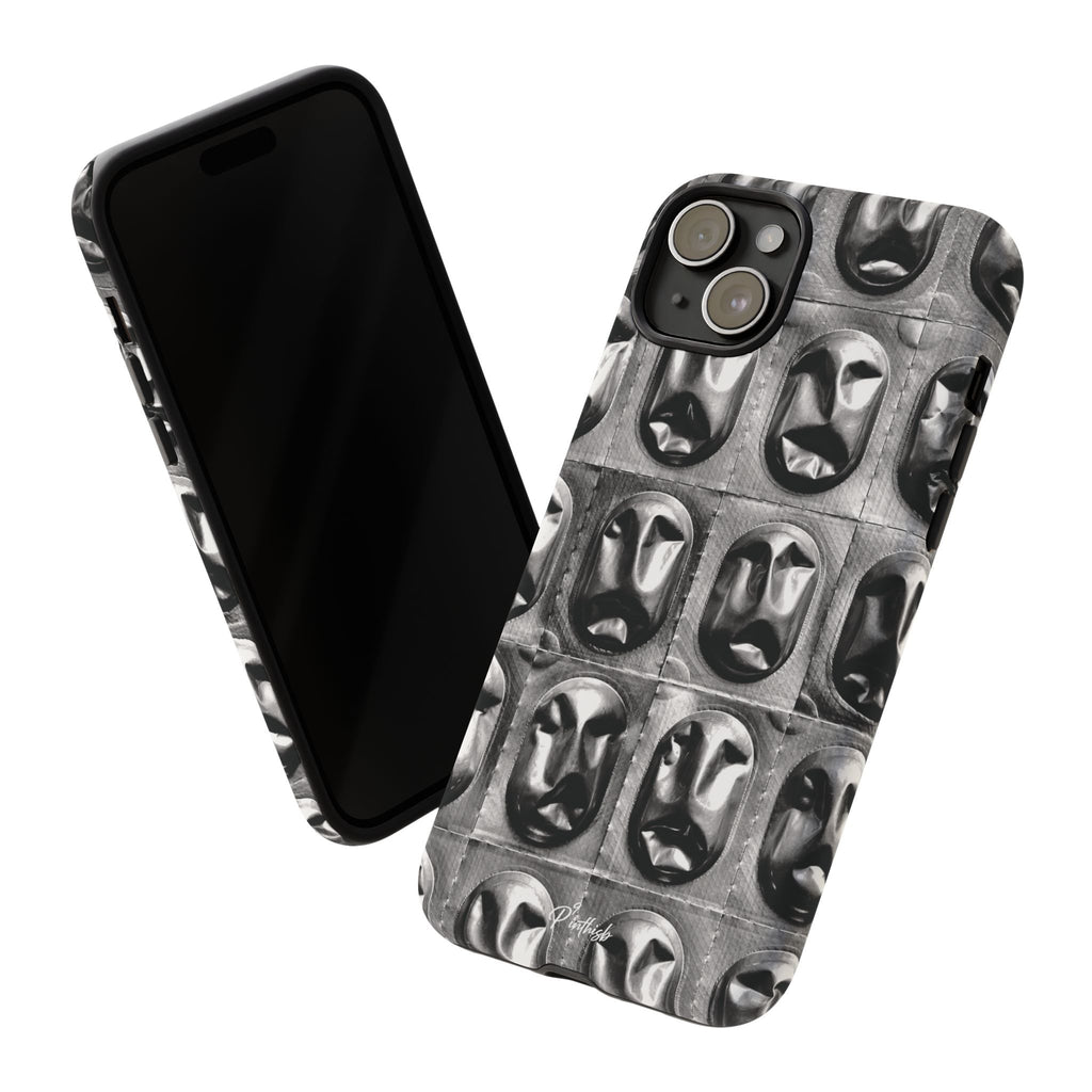 Metallic Mask Grid Tough Case
