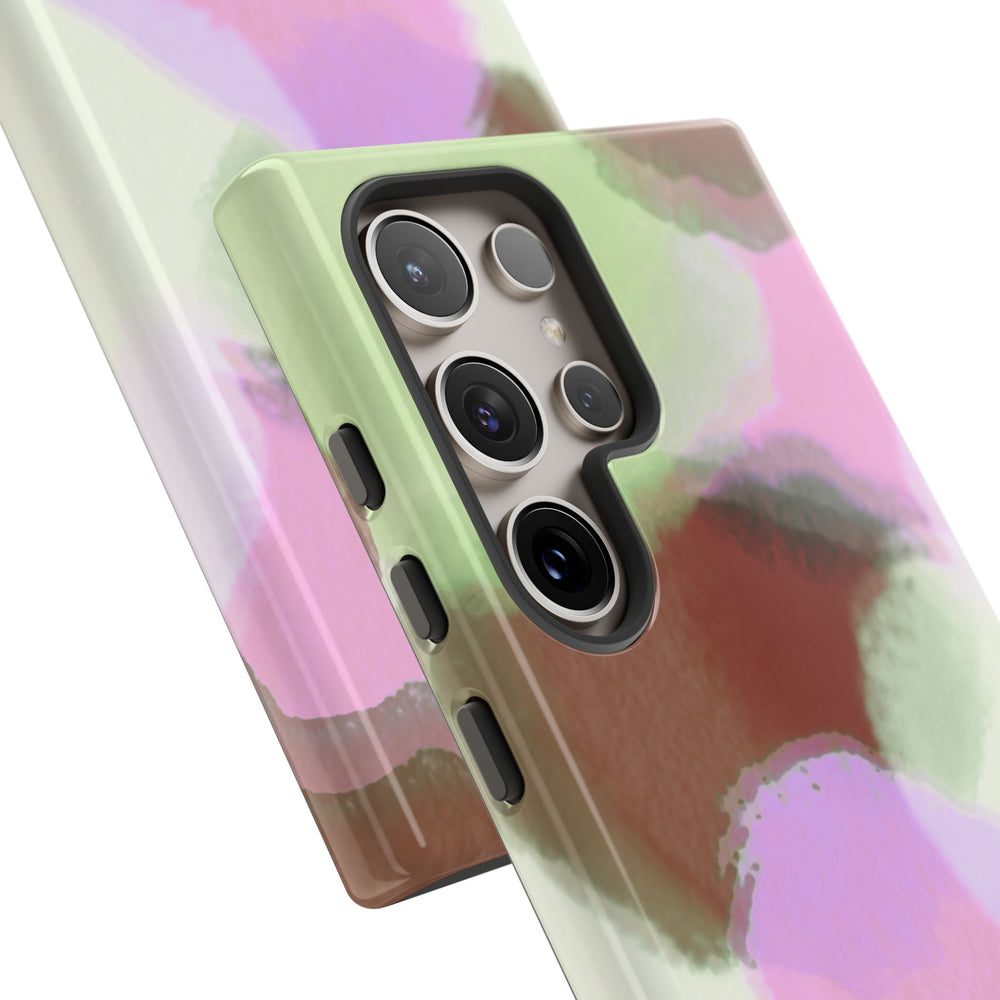 Abstract Pastel Camouflage Tough Phone Case