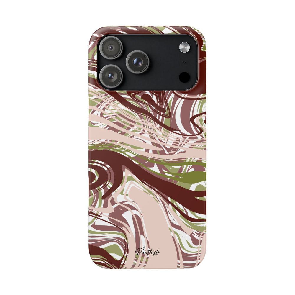 Abstract Marbled Snap Phone Case