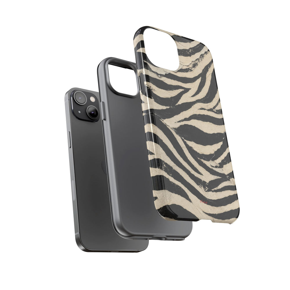 Wavy Peach & Mauve Tough Case