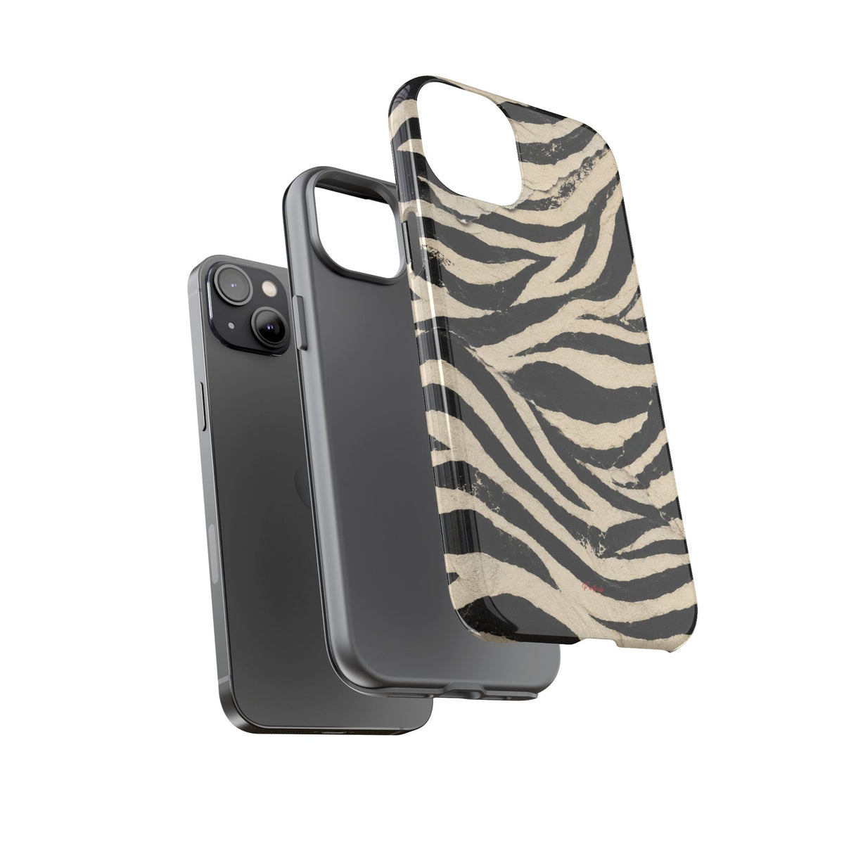 Wavy Peach & Mauve Tough Case