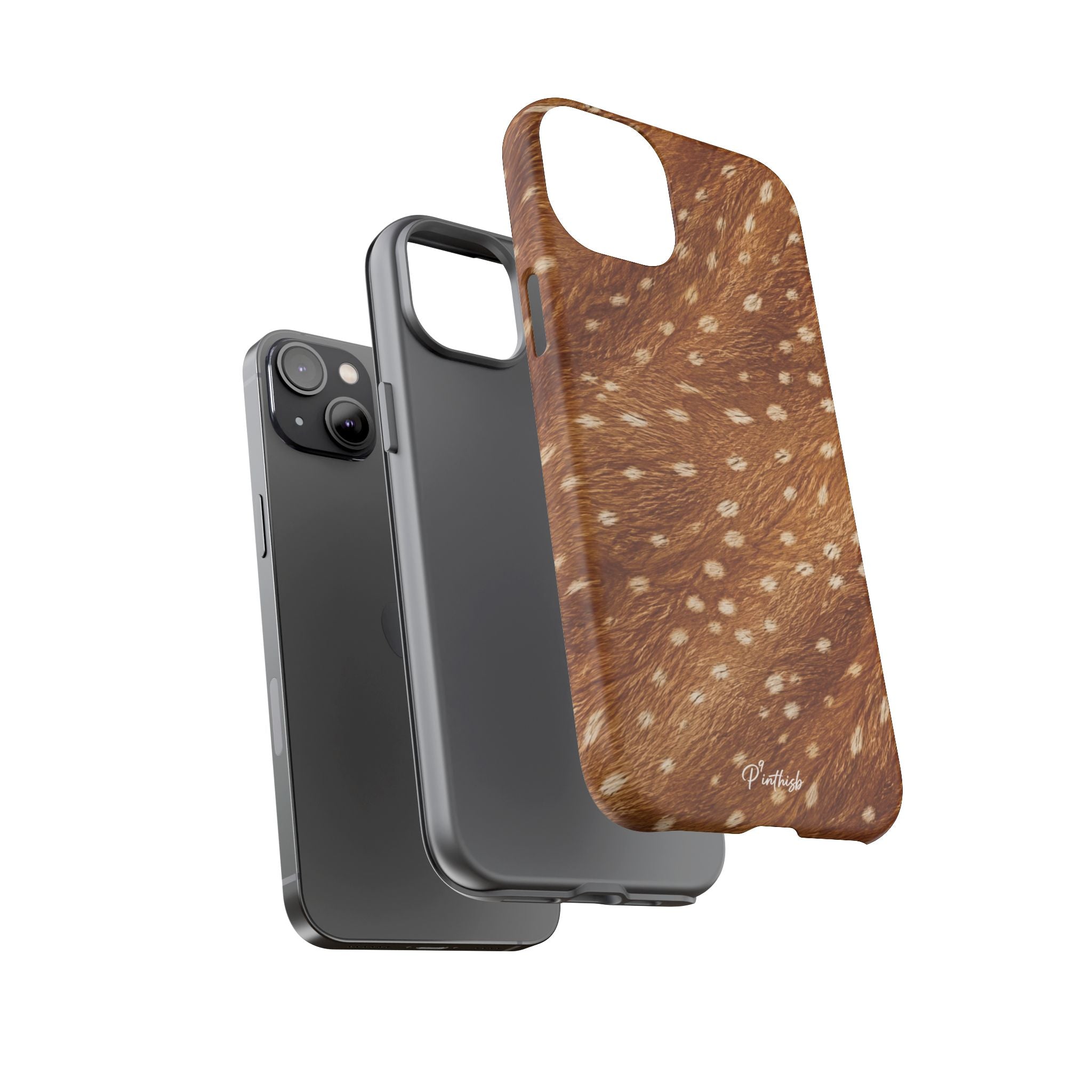 Caramel Deer Pattern Tough Case