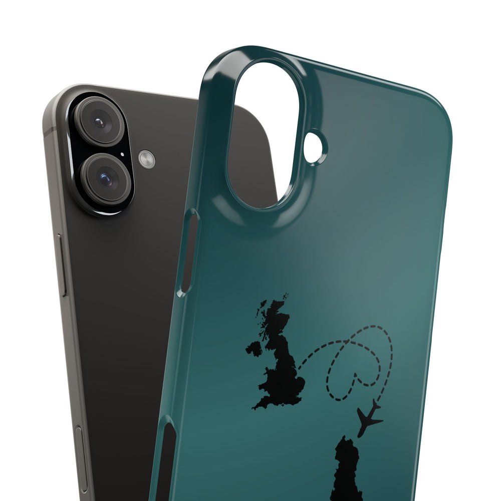 Copy of UK to Albania Pink Snap Phone Case